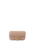 Gucci Dusty Pink Super Mini Marmont Matelasse.