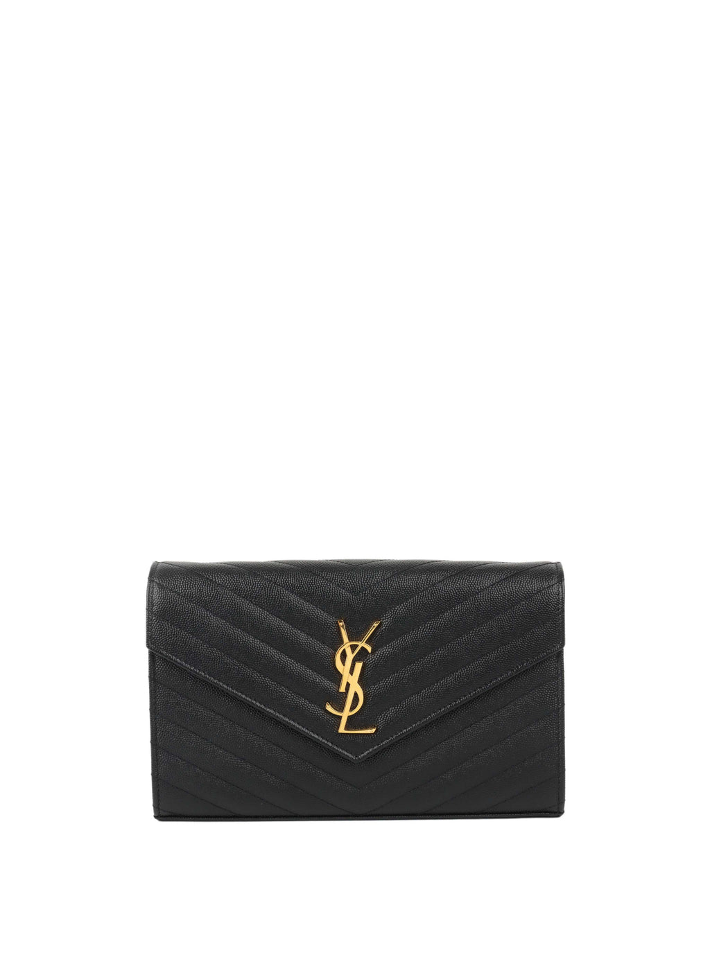 Saint Laurent Classic Cassandre Chain Wallet.