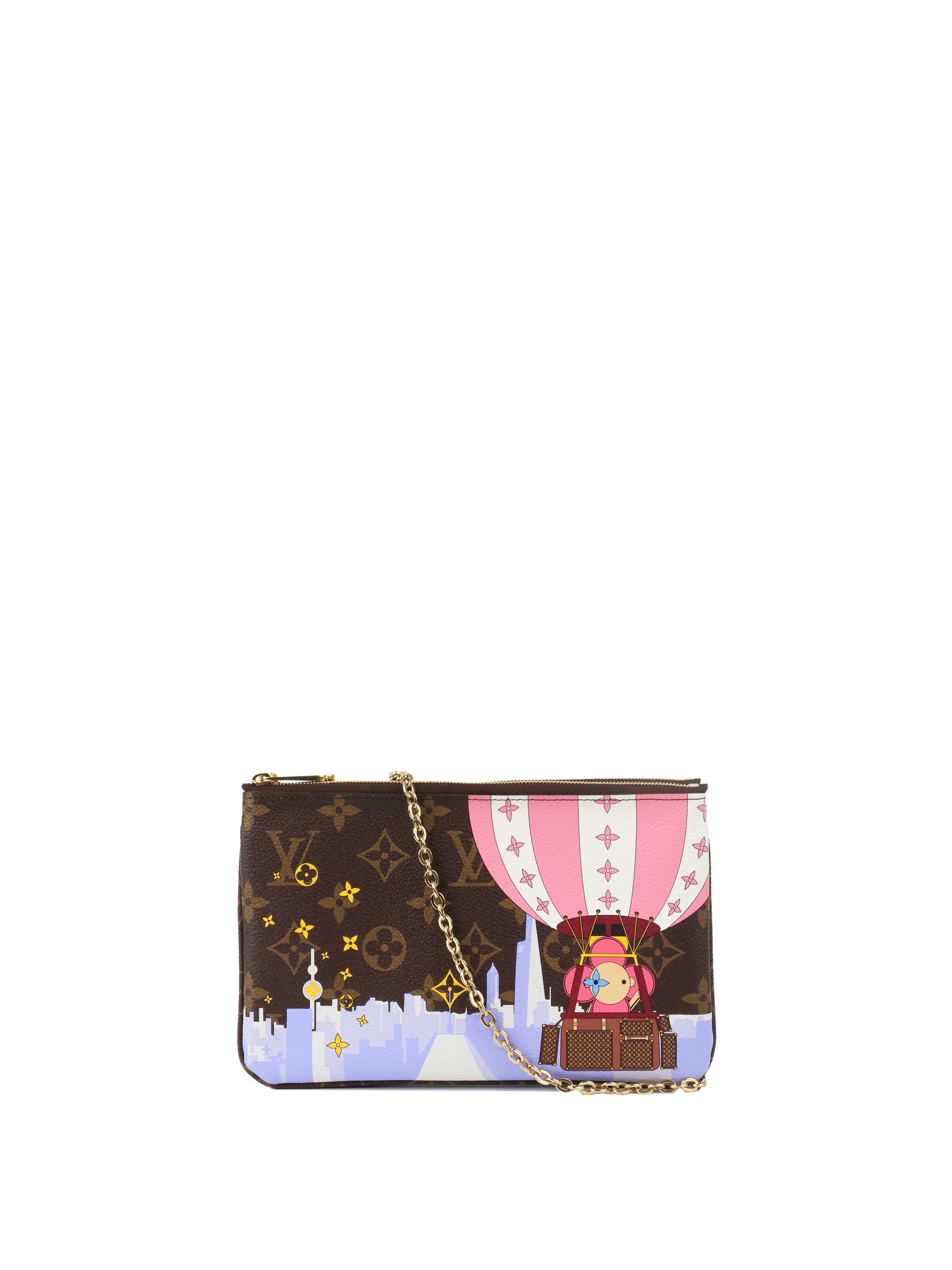 Louis Vuitton Monogram Vivienne Double Zip Pochette