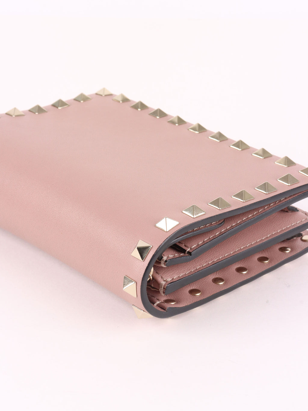 Valentino Garavani Pink Rockstud Cross Body Bag.