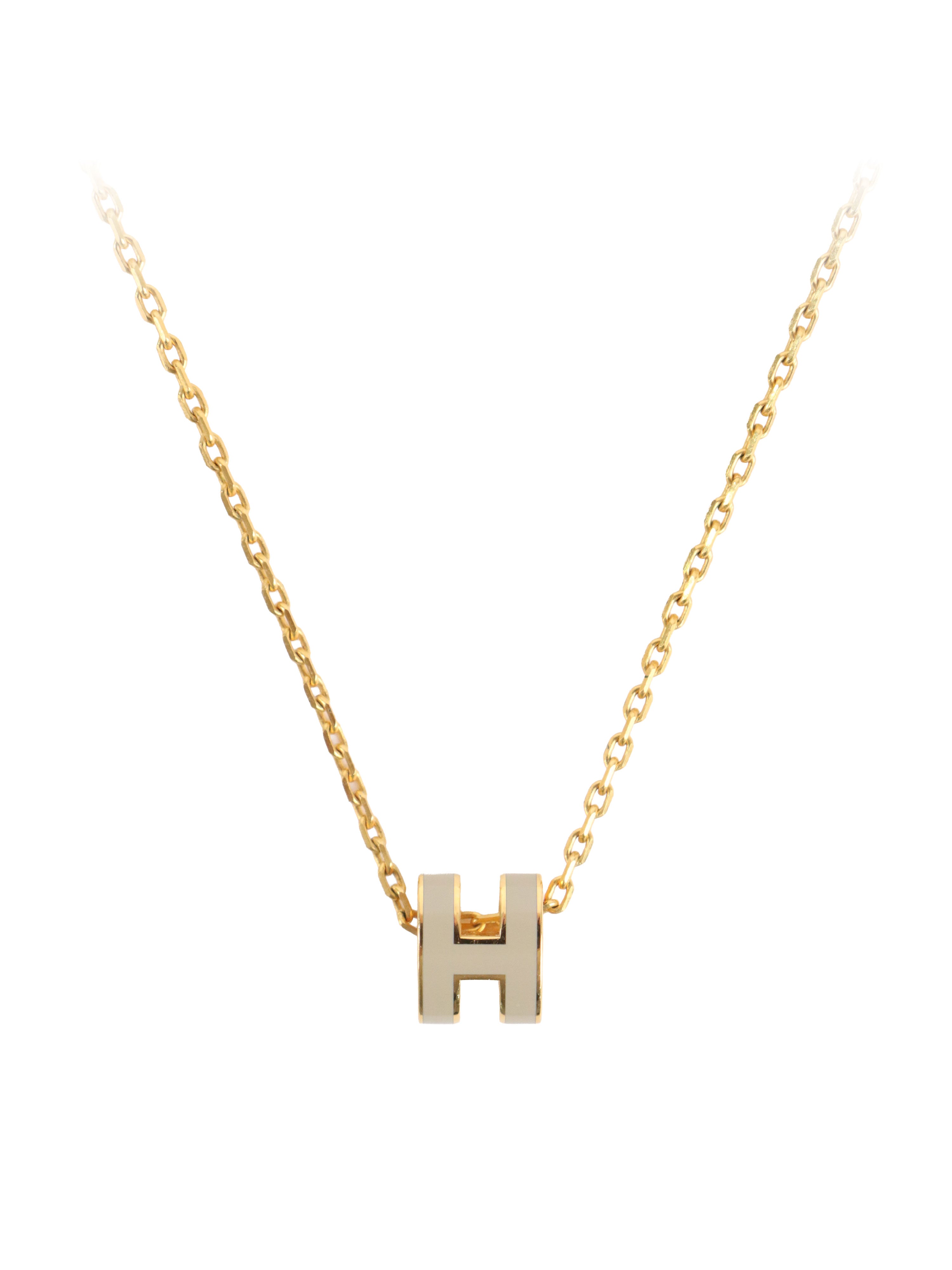 Hermes Marron Glace Mini Pop H Pendant.