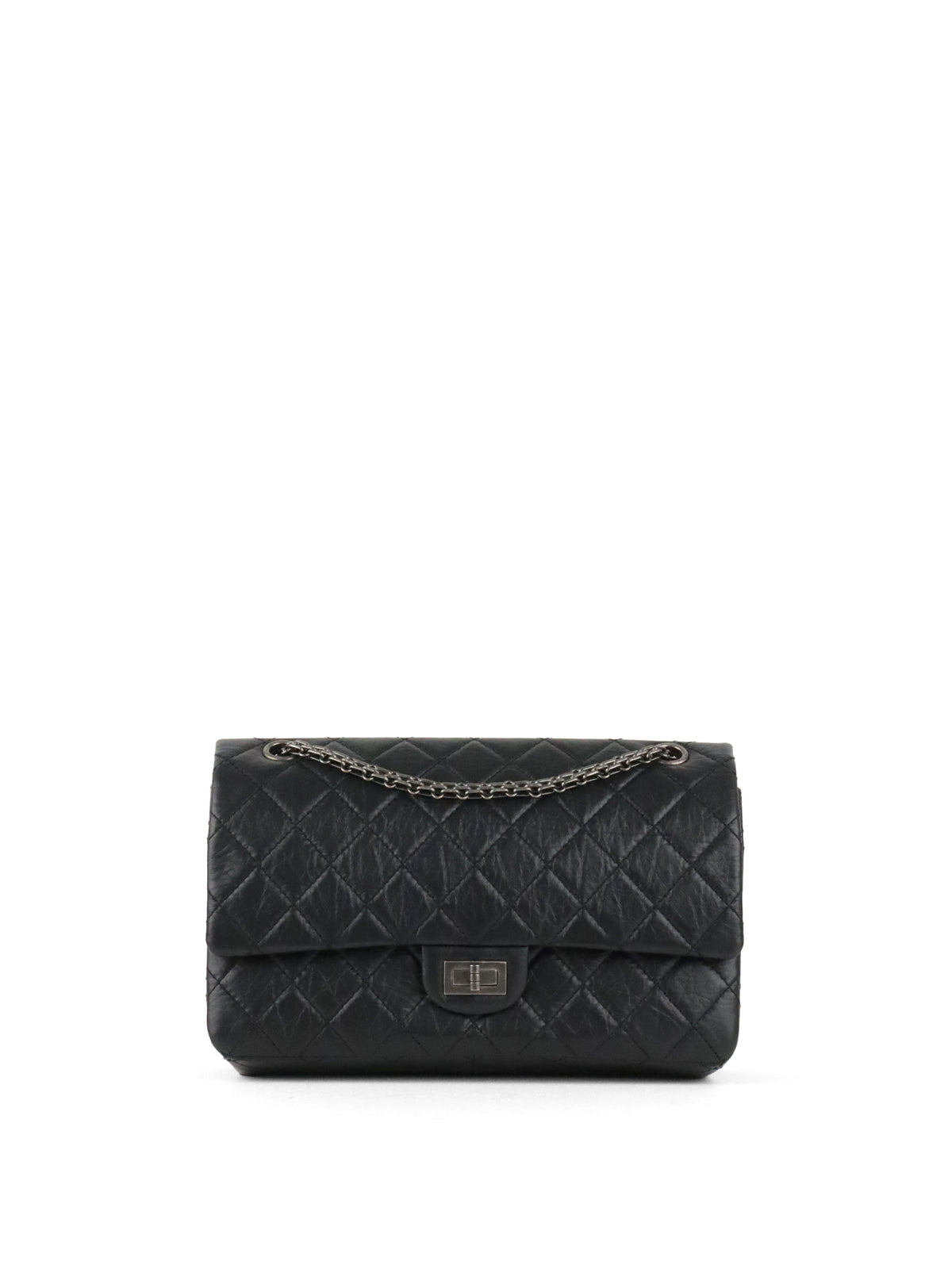 Chanel So Black Medium Classic Flap Reissue 2.55