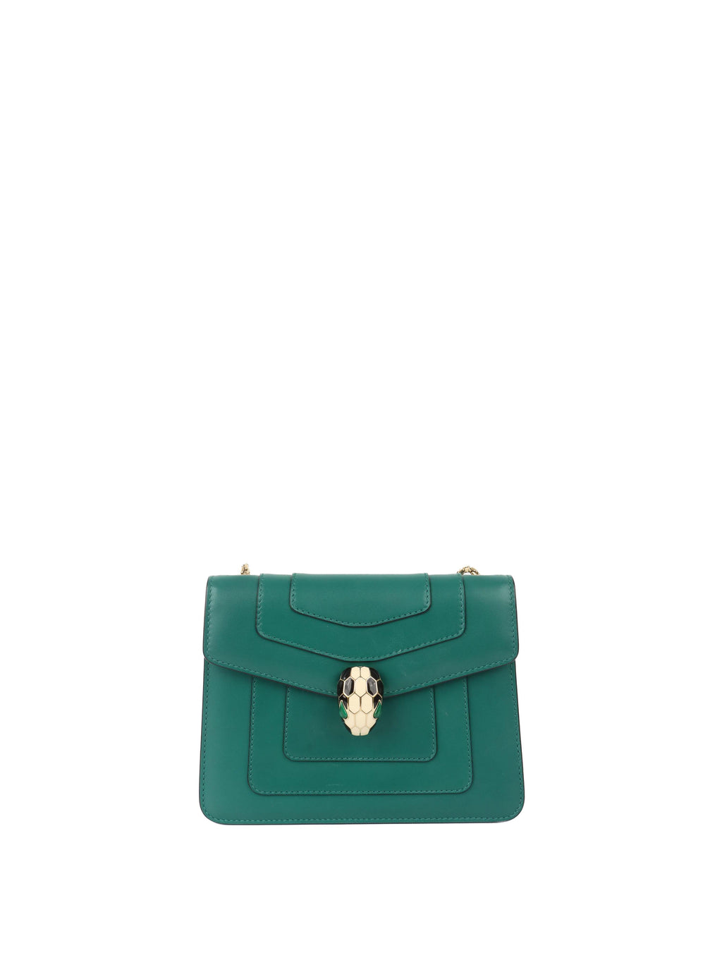 Bvlgari Serpenti Green Forever Chain Bag.