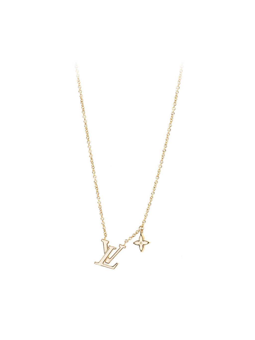 Louis Vuitton Blanc LV Iconic Enamel Necklace