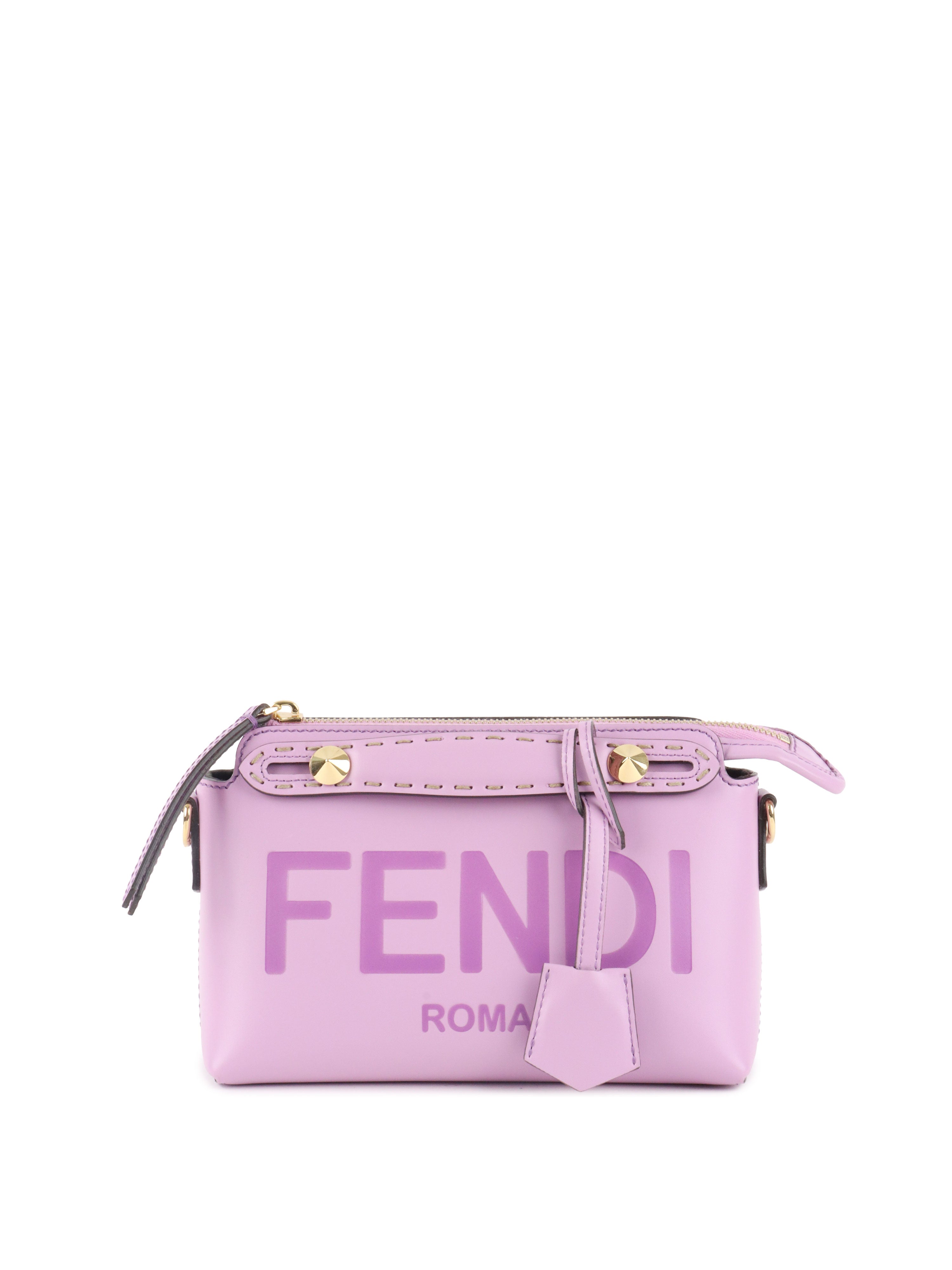 Fendi Lilac By the Way Mini Leather Shoulder Bag.