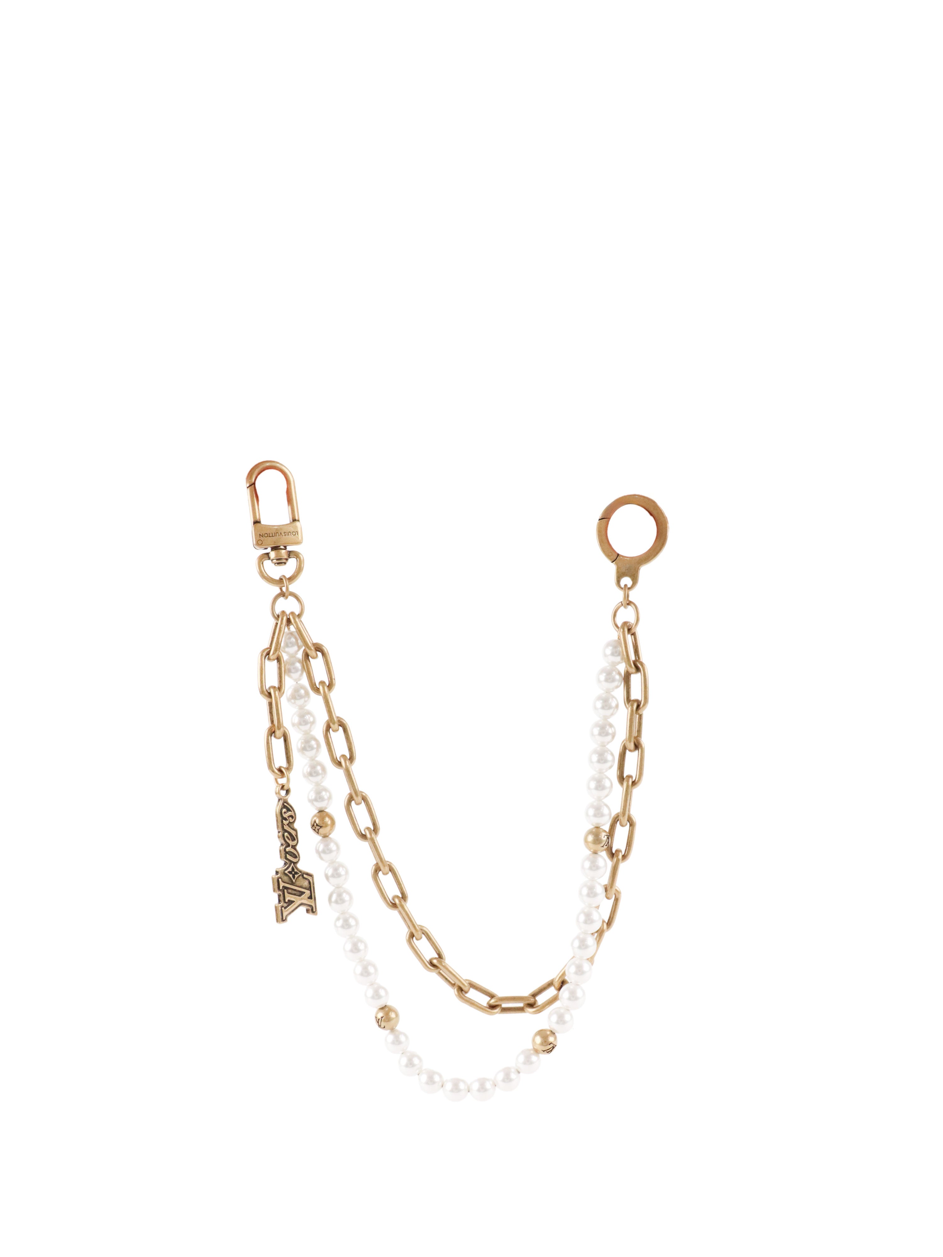 Louis Vuitton Chain Belt Pearl Bag Charm.