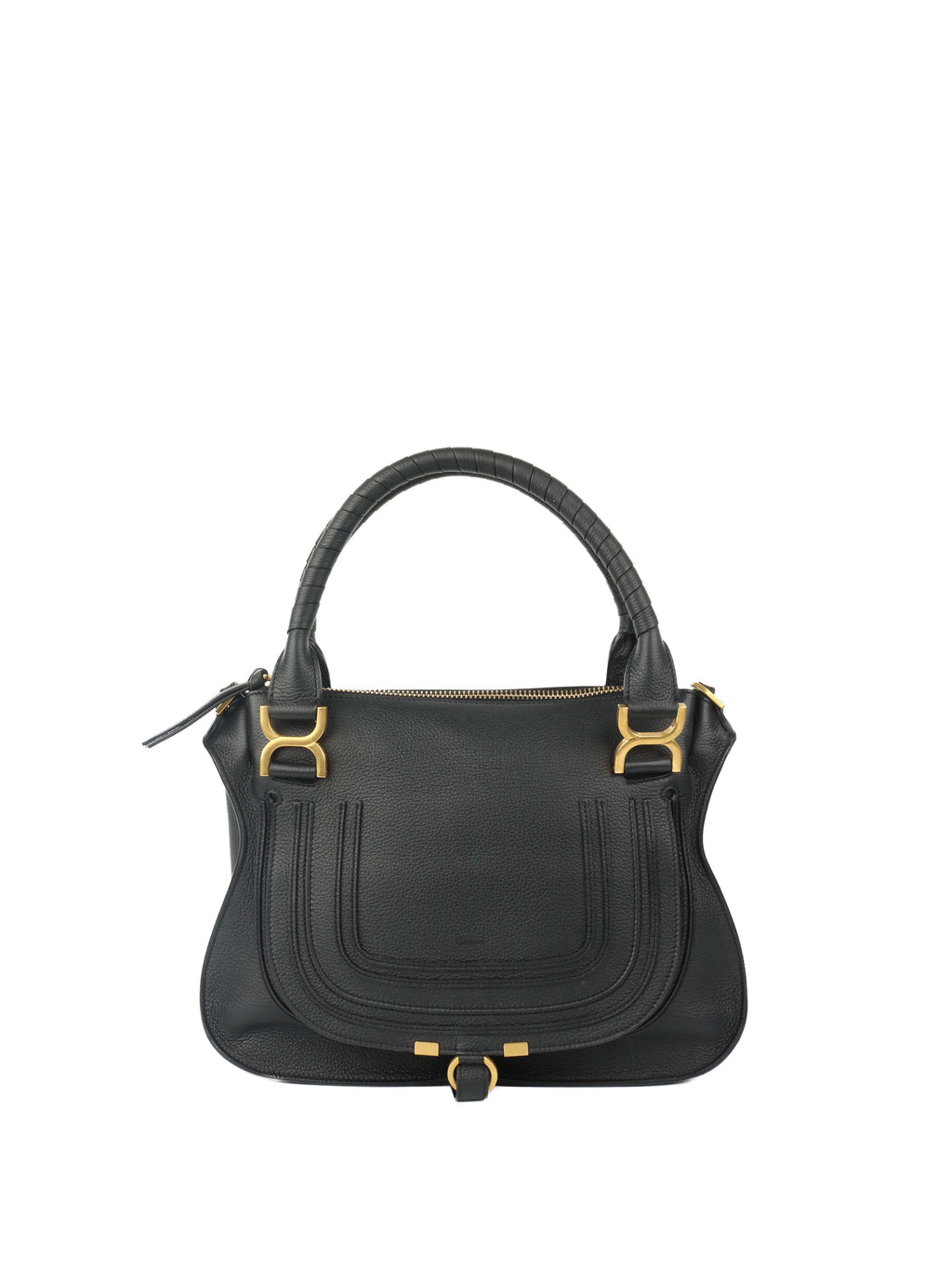Chloe Black Marcie Medium Shoulder Bag.