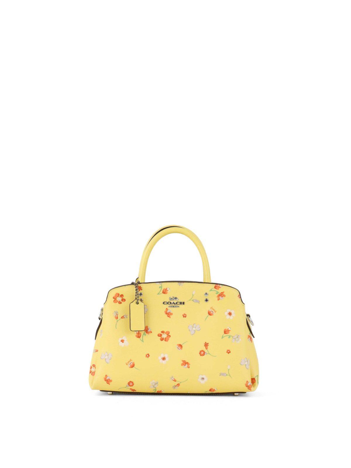 Coach Yellow Mini Lillie Carryall with Mystical Floral Print