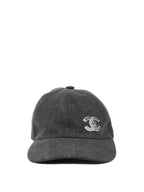 Chanel Grey Cap with CC Logo.