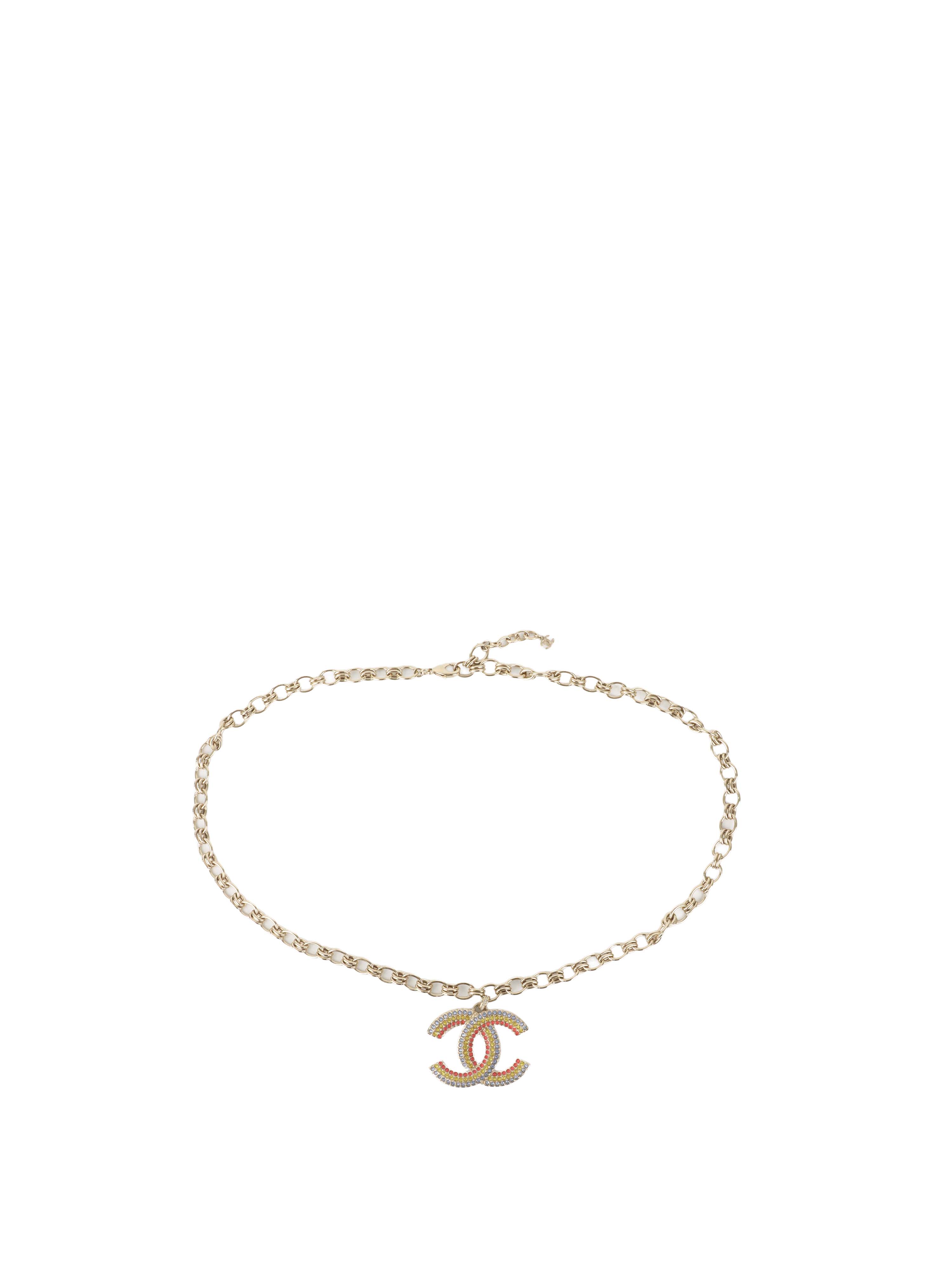 Chanel Tri-colour Crystal Necklace