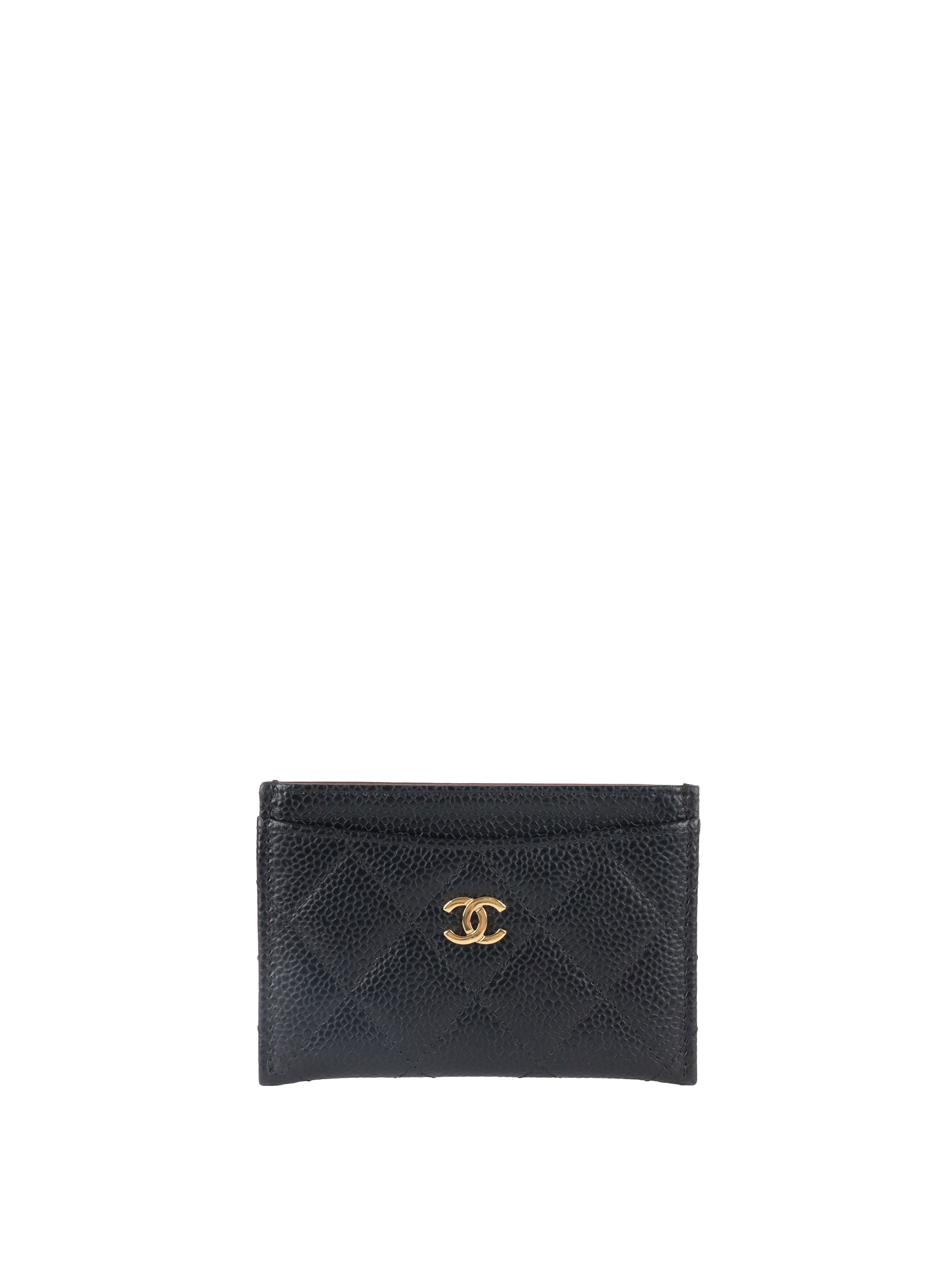 Chanel Black Caviar Classic Card Holder