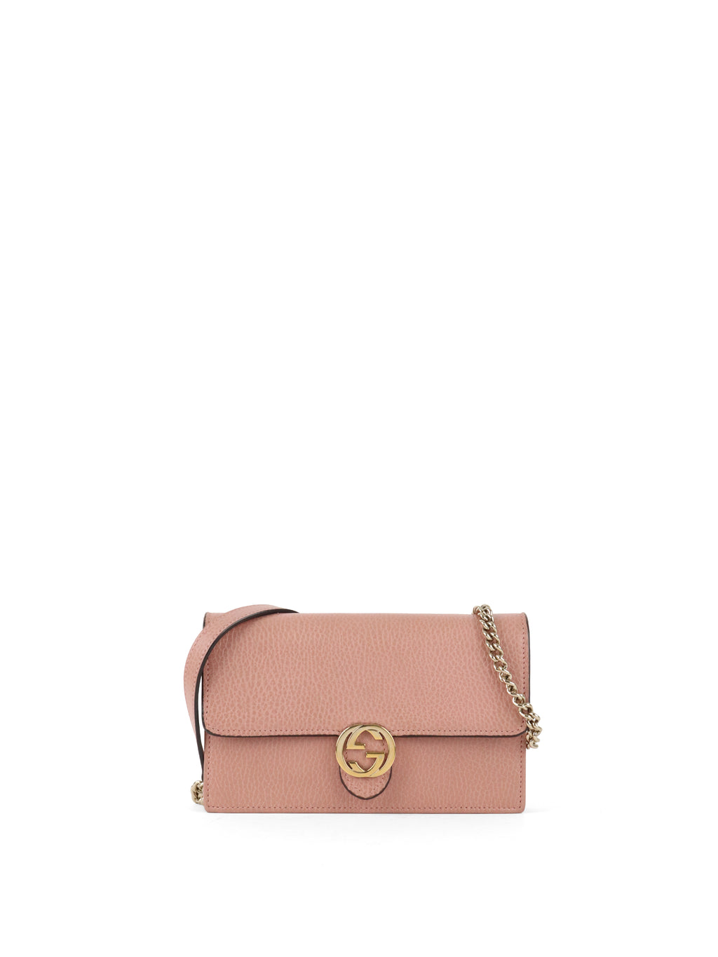 Gucci Dark Pink Interlocking G Dollar Wallet On Chain