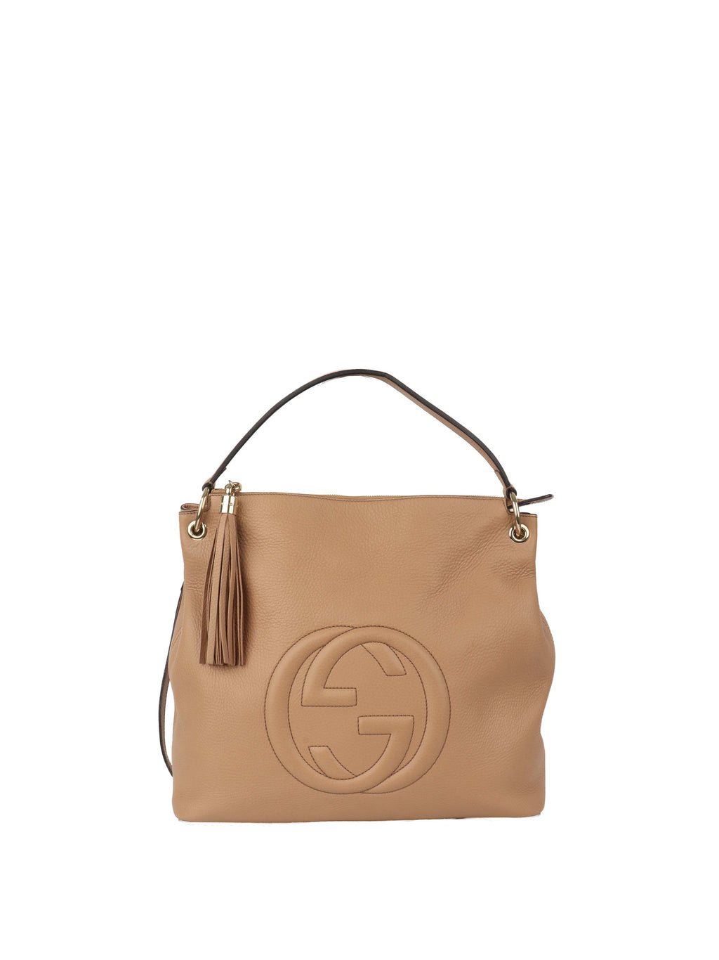 Gucci Beige Soho Hobo Bag.