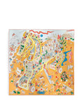 Hermes Bleu Ciel/ Jaune/ Multicolour Academia Hippica Scarf 90