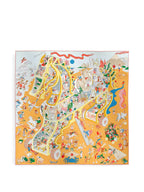 Hermes Bleu Ciel/ Jaune/ Multicolour Academia Hippica Scarf 90