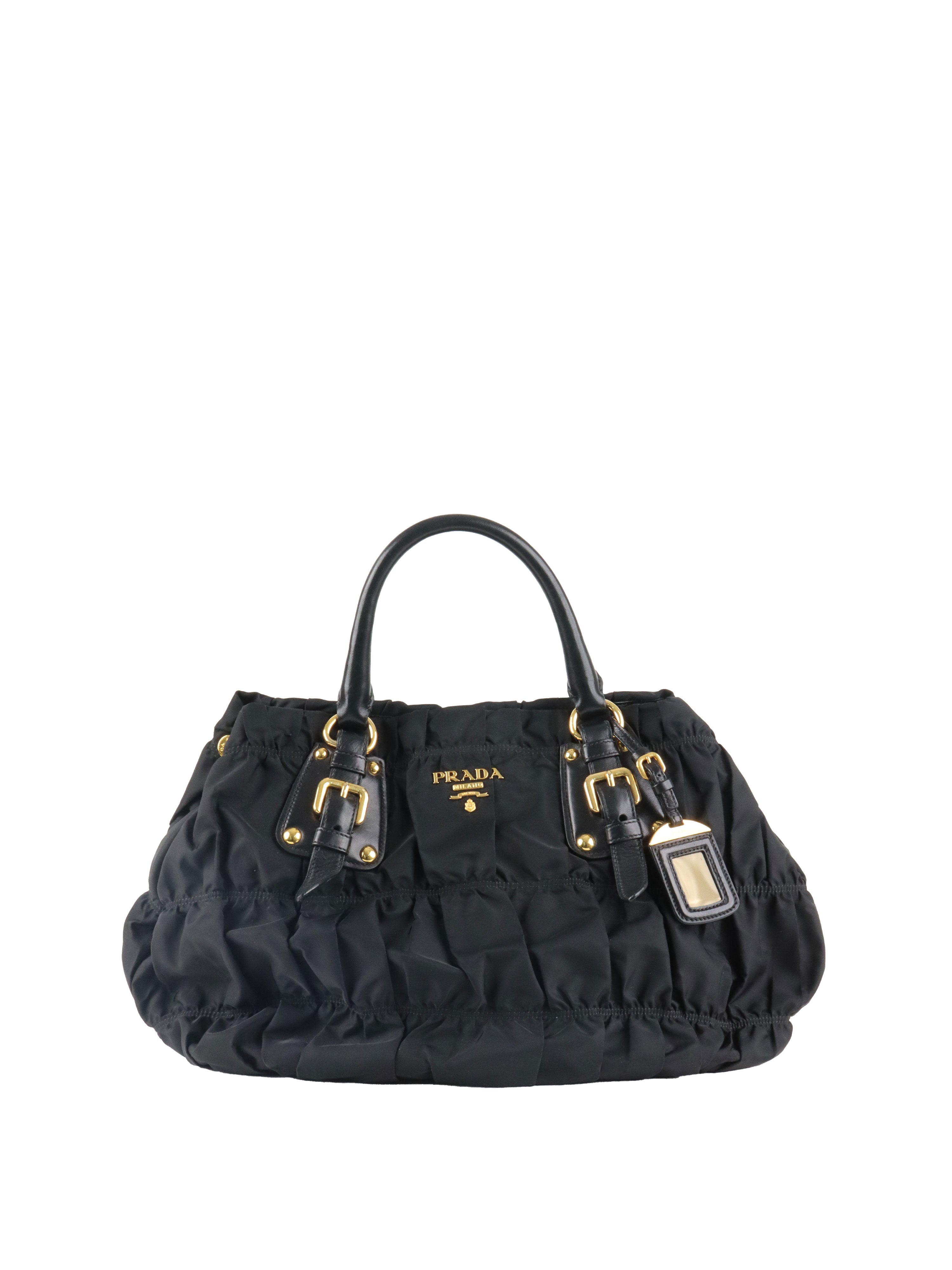Prada Black Tessuto Gaufre Nylon Bag