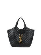Saint Laurent Black Icare Maxi Shopping Bag