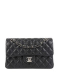 Chanel Small Black Iridescent Caviar Classic Flap SHW.