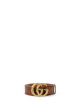 Gucci Brown Faded GG Marmont Wide Belt size 95