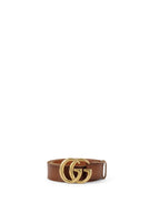 Gucci Brown Faded GG Marmont Wide Belt size 95