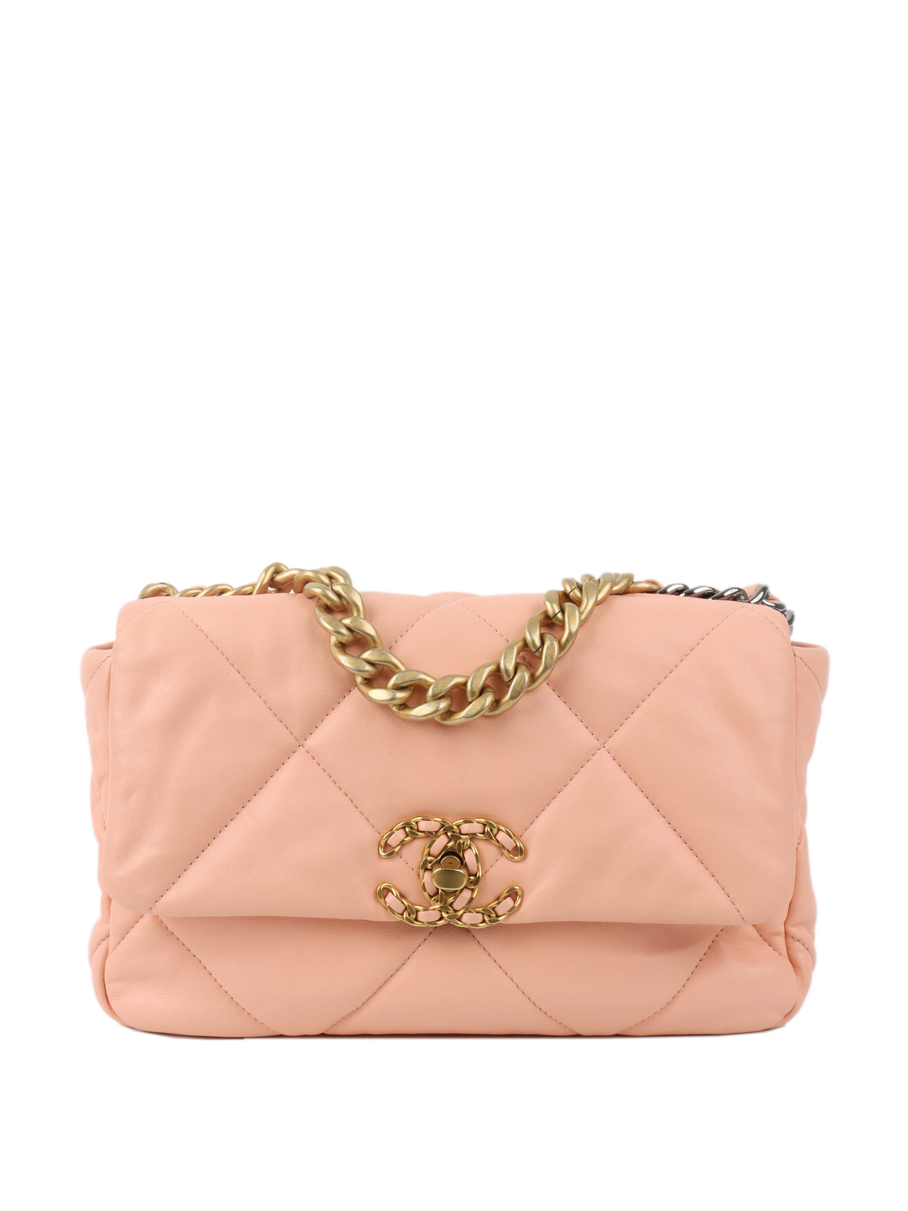 Chanel Small Salmon Pink 19 Bag.