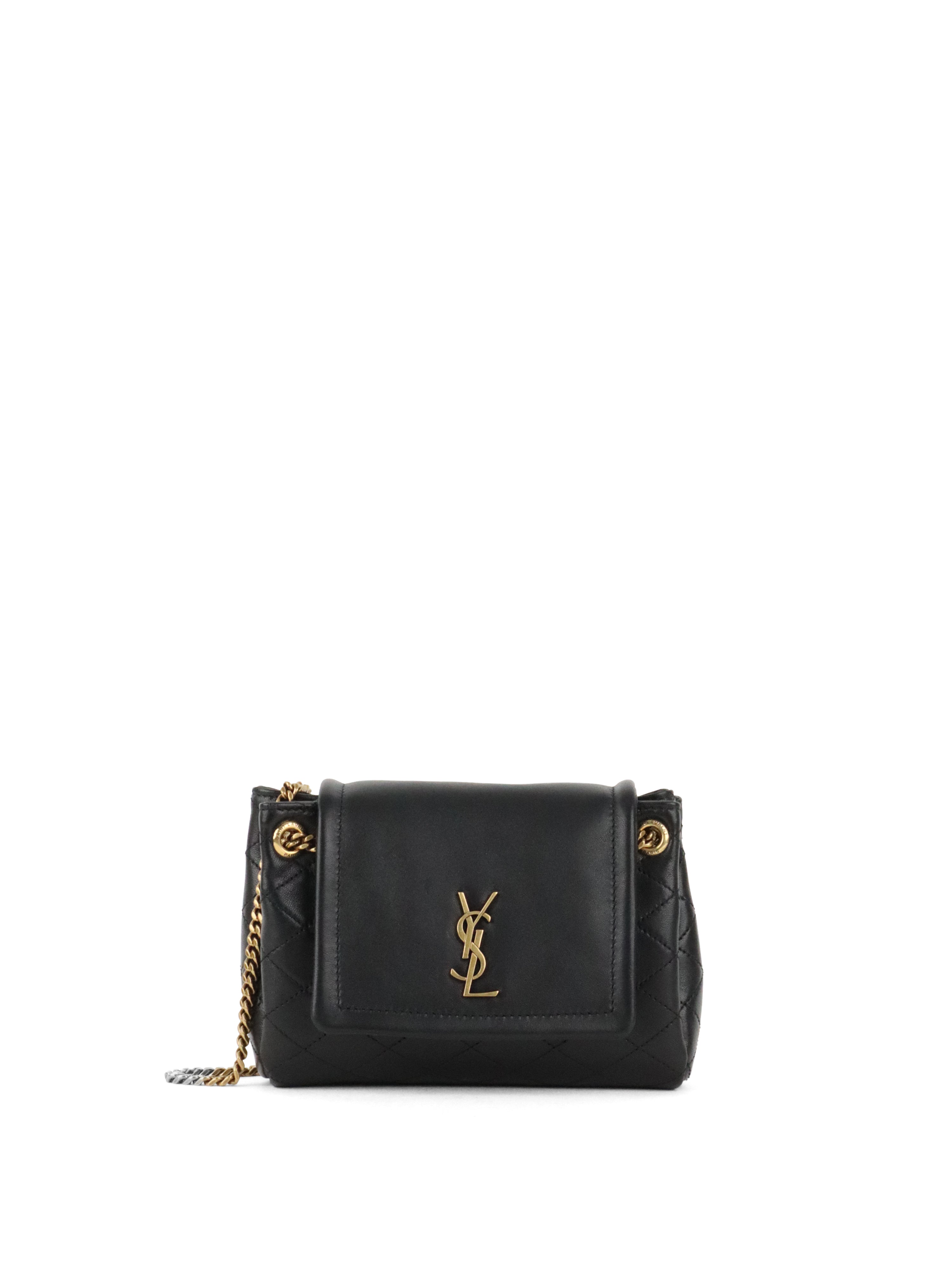 Saint Laurent Black Mini Nolita Shoulder Bag