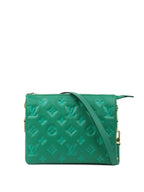 Louis Vuitton Vert Green Monogram Embossed Puffy Coussin BB GHW Bag.