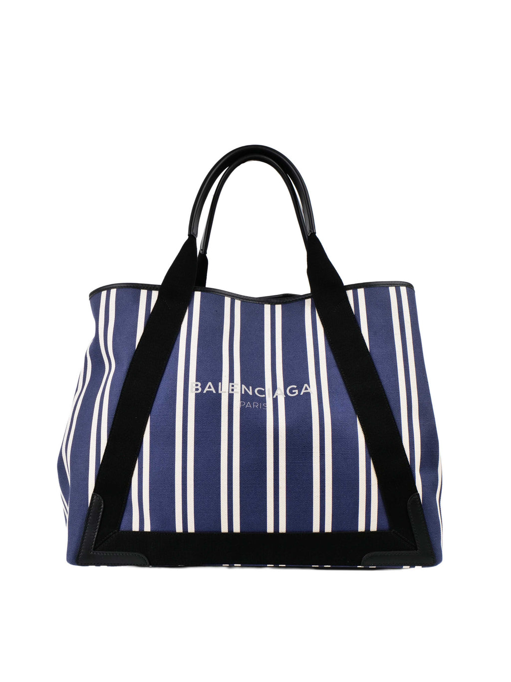 Balenciaga Blue and White Shopping Tote.