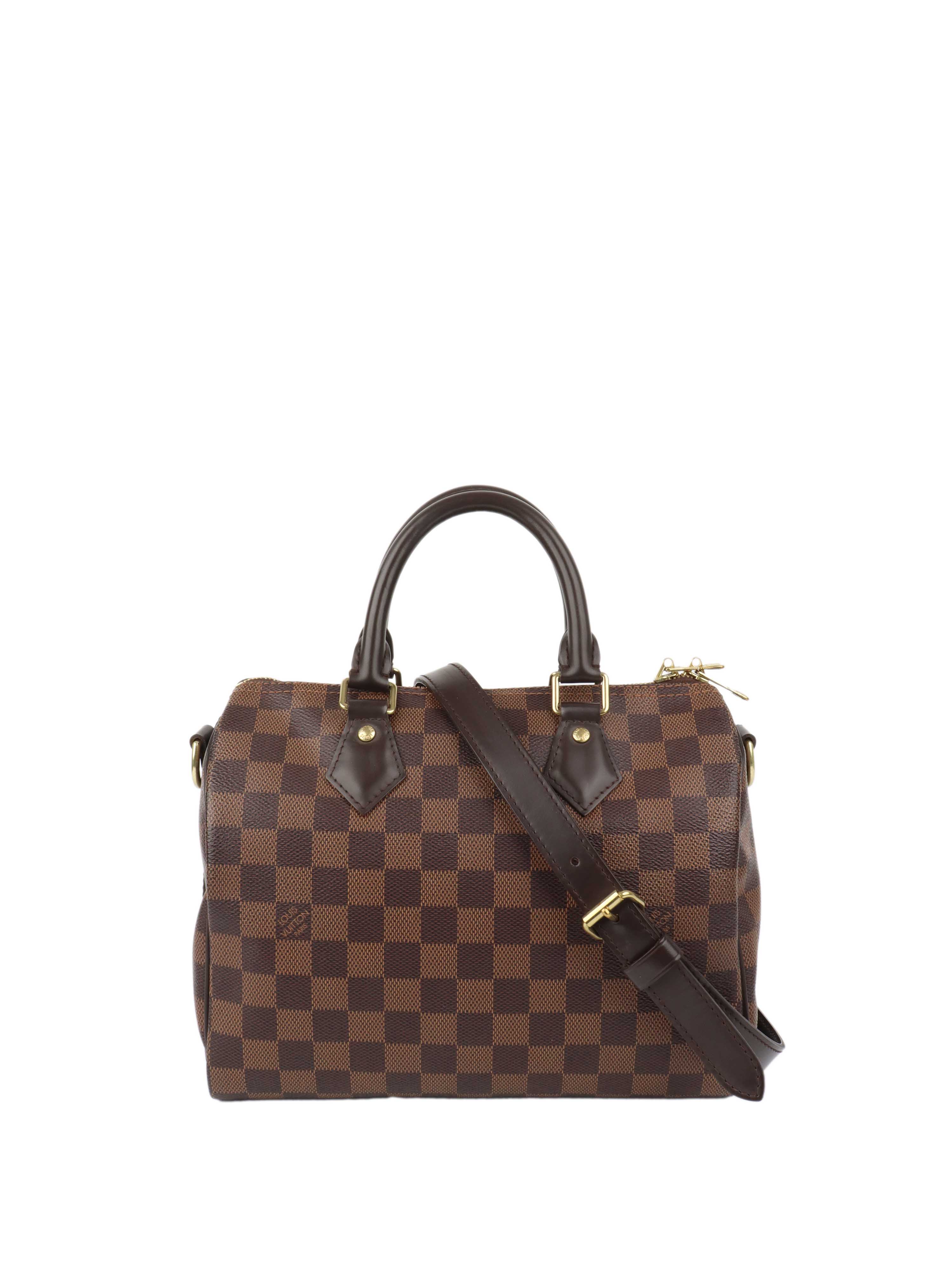 Louis Vuitton Damier Ebene Speedy 25 Bandouliere.