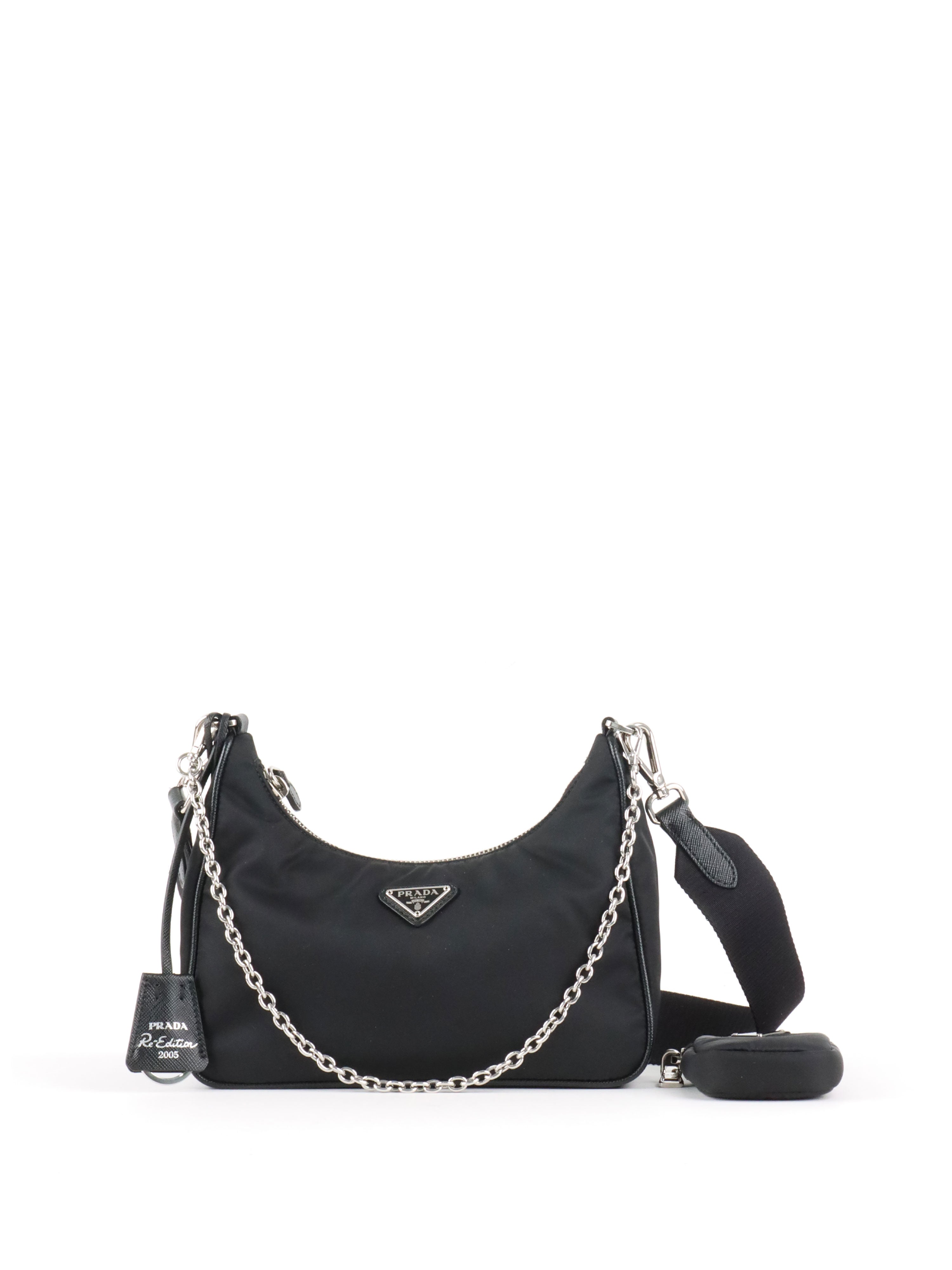 Prada Black Re-edition 2005 Re-Nylon Bag