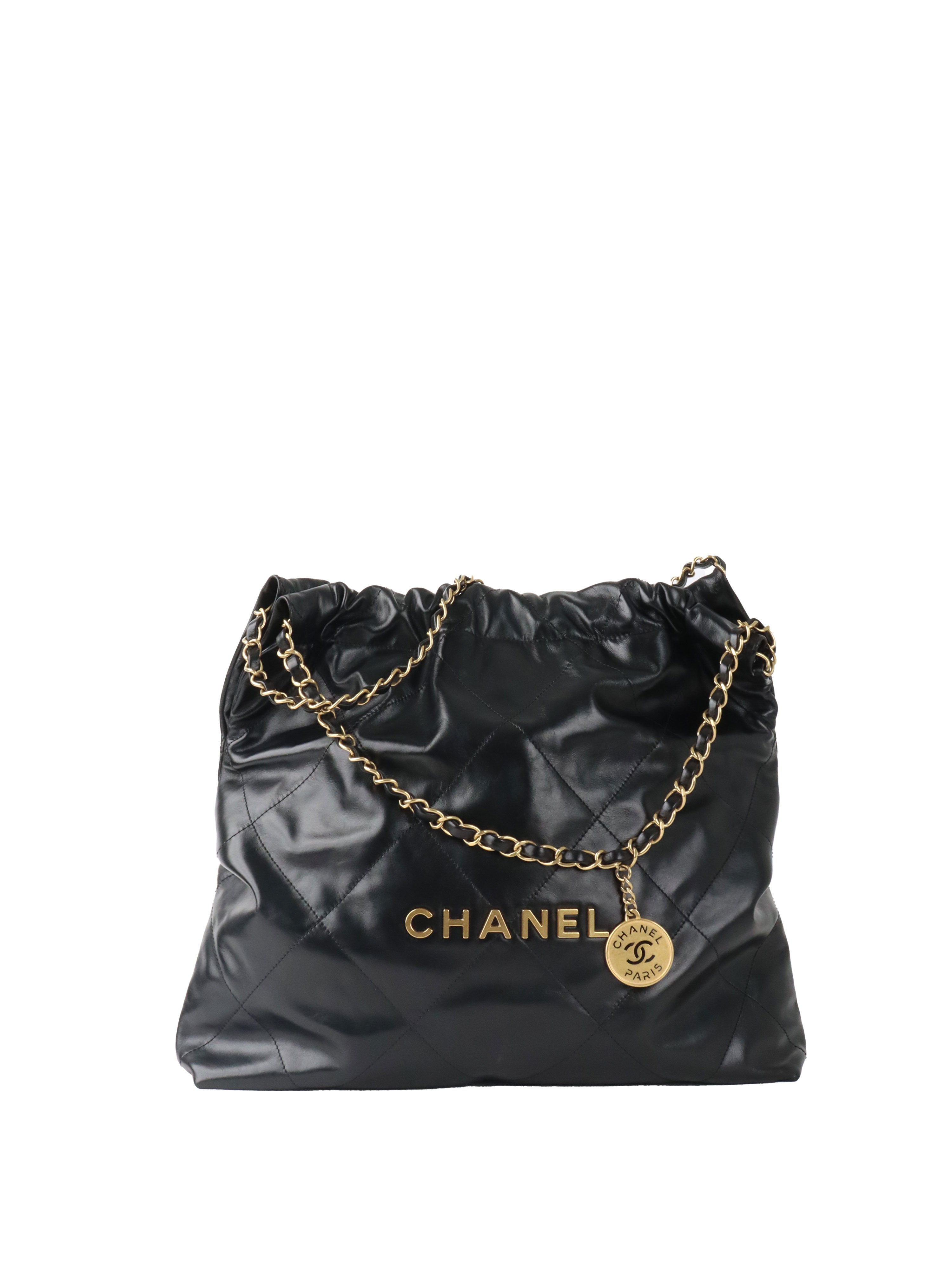 Chanel 22 Medium Black Bag.