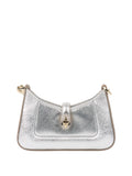 Bvlgari Metallic Silver mini Serpenti Shoulder Bag.