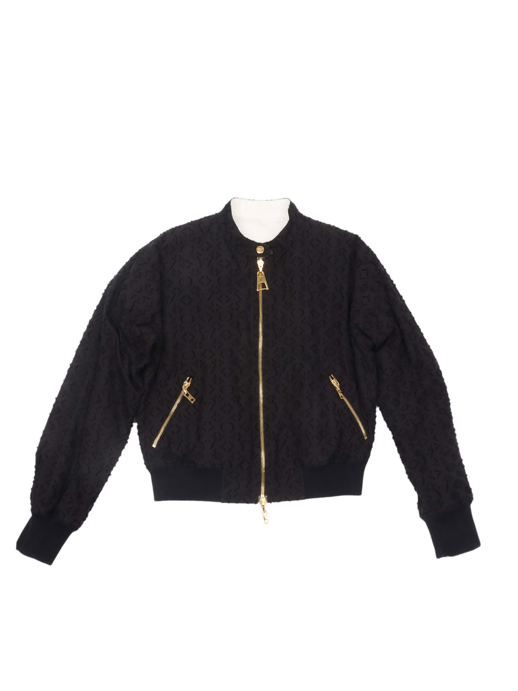 Louis Vuitton Black Bomber Jacket.