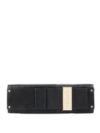 Versace Black Long Thin Clutch.