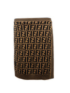 Fendi Zucca Vintage Wool Skirt.