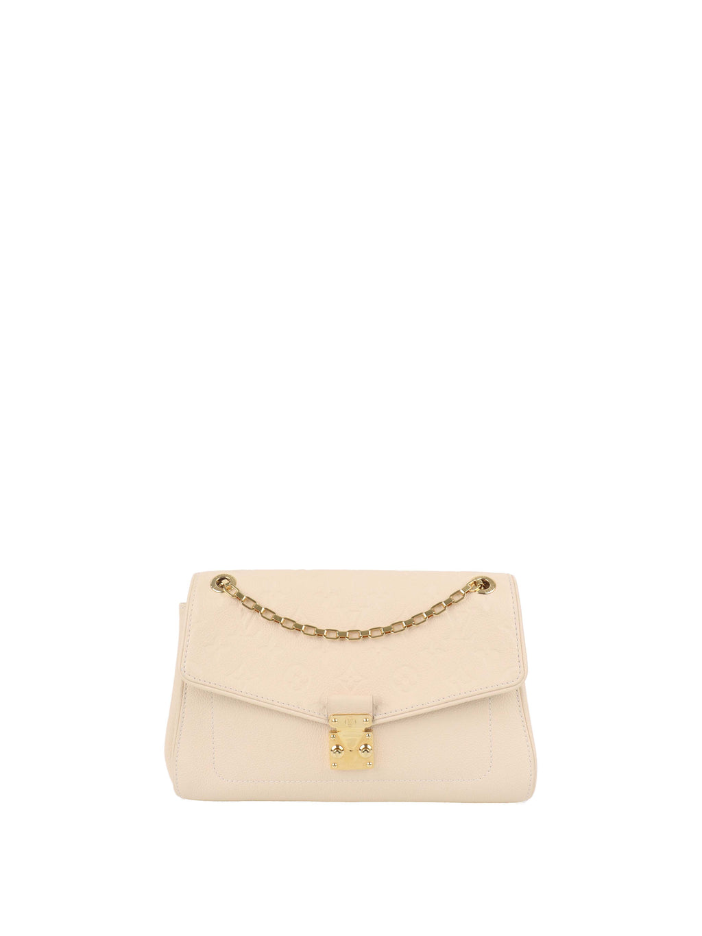 Louis Vuitton Cream Monogram Empreinte Saint Germain PM Bag.