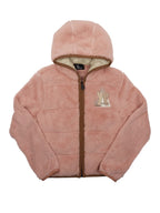 Moncler Pink Grenoble Padded Zip-up Hoodie size S.