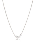 Louis Vuitton Idylle Blossom LV Pendant White Gold & Diamond.
