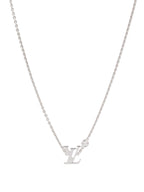 Louis Vuitton Idylle Blossom LV Pendant White Gold & Diamond.