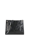 Saint Laurent Black Vintage Leather Niki Shopping Tote