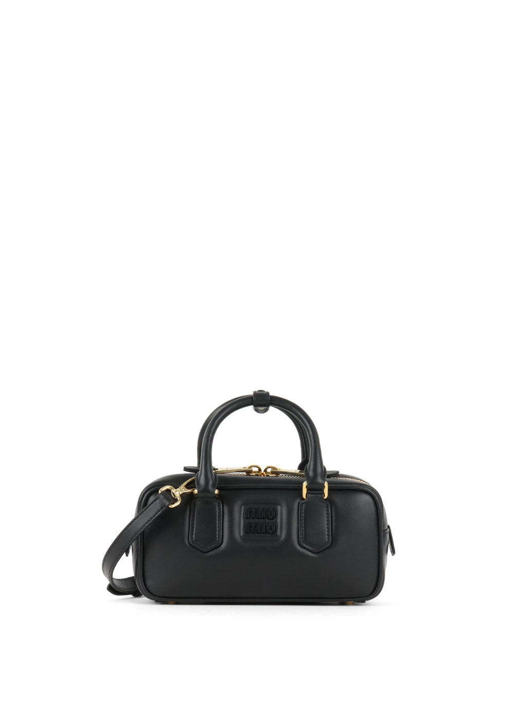 Miu Miu Black Small Arcadie Leather Bag