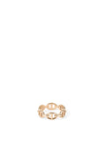Hermes Rose Gold Chaine D'Ancre Enchainee Ring, Small Model
