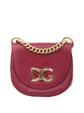 Dolce & Gabbana Burgundy Chain Shoulder Bag.