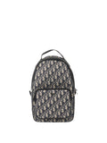 Dior Blue Oblique Canvas Crossbody Sling Bag.