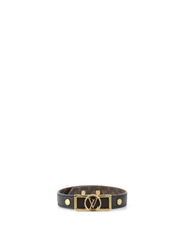 Louis Vuitton Black/Gold Dauphine Bracelet 19