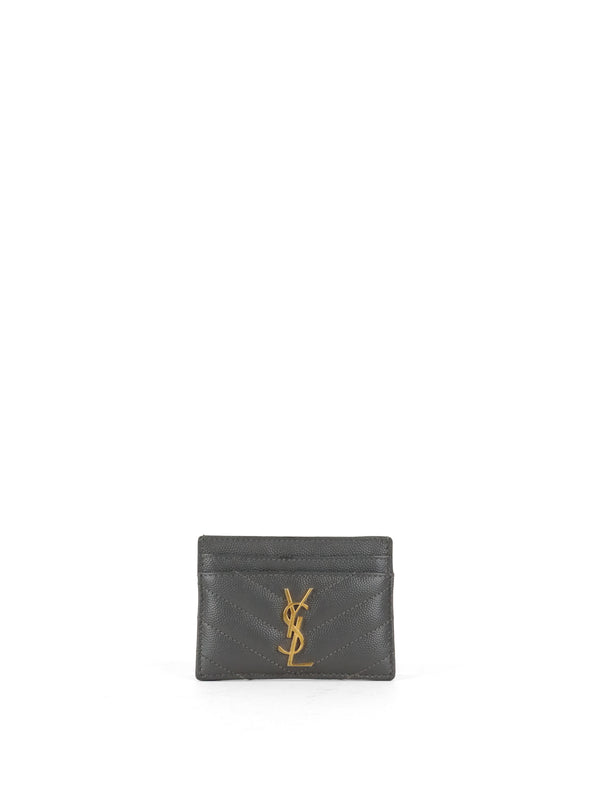 Saint Laurent  Grey Cassandre Card Holder