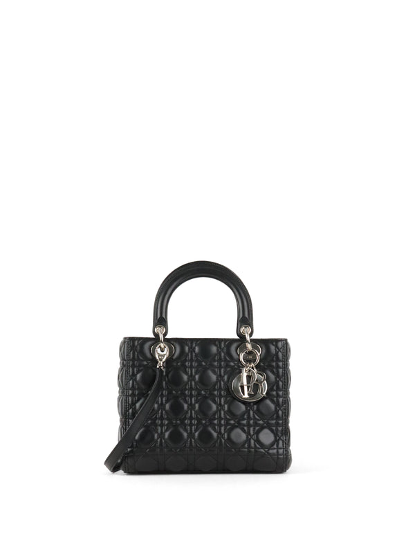 Dior Black Medium Lady Dior Bag