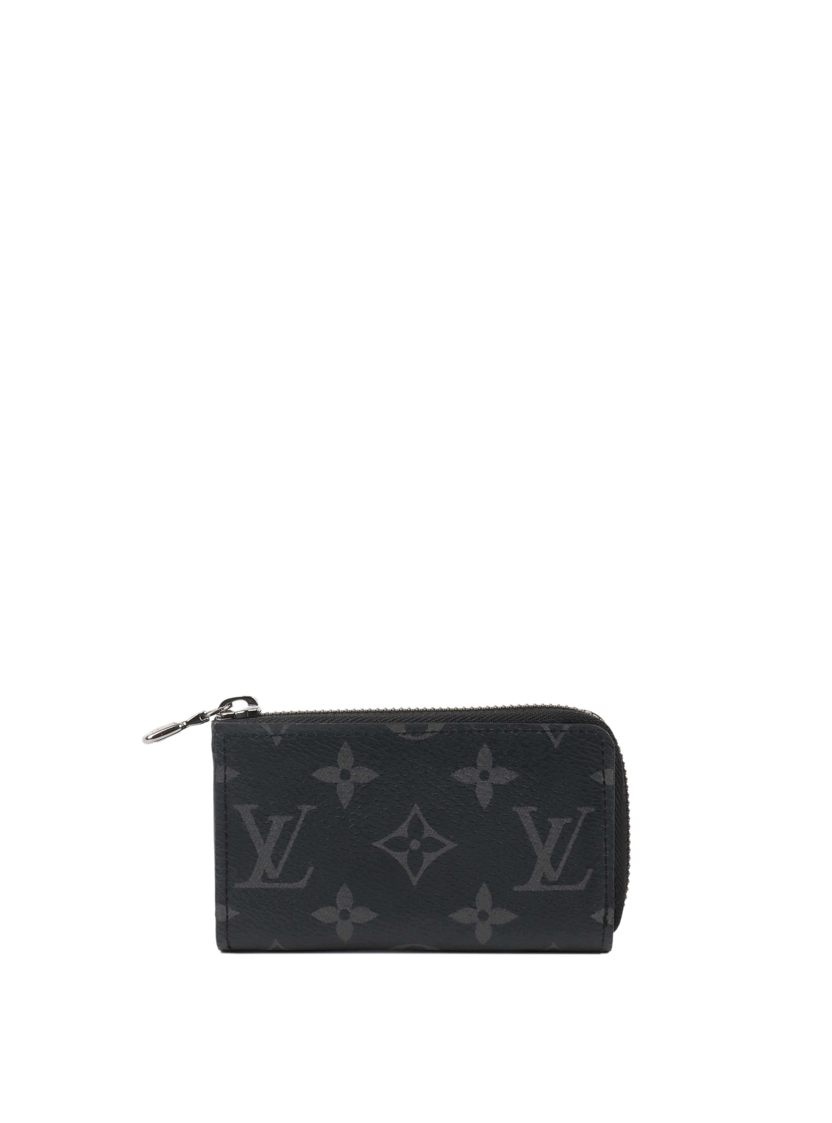 Louis Vuitton Black Monogram Eclipse Coin Case.