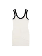 Alexander Wang Logo Trim White Mini Dress.