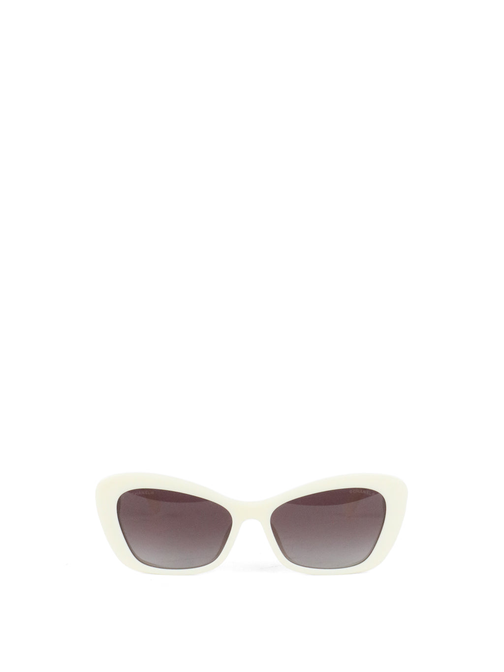 Chanel White Resin Pearl Butterfly Sunglasses